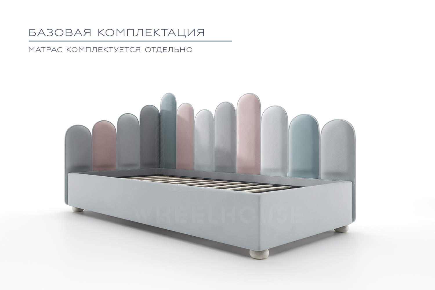 Детская / Подростковая / Взрослая односпальная кровать ARIA-02