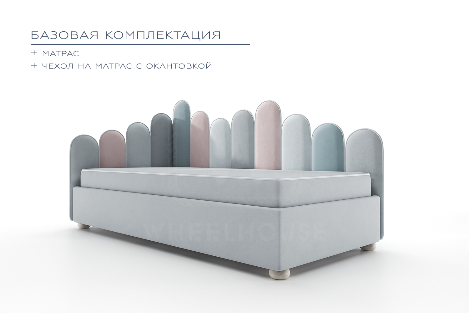 Детская / Подростковая / Взрослая односпальная кровать ARIA-02