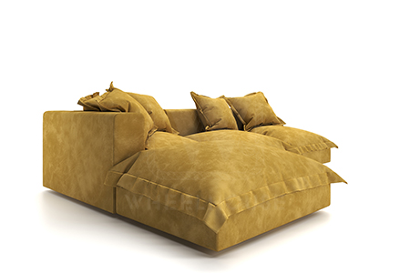 Диван Cloud-04 NIAGARA yellow