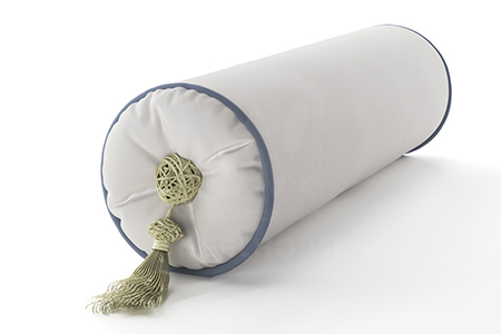 Подушка Elegante с кистью Silver