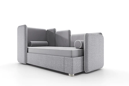 Детская / Подростковая / Взрослая односпальная кровать LEVEL-02 Букля