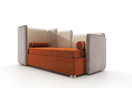 Детская / Подростковая / Взрослая односпальная кровать LEVEL-02 Cognac