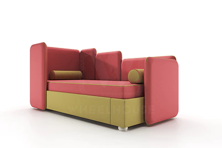 Детская / Подростковая / Взрослая односпальная кровать LEVEL-02 Cranberry