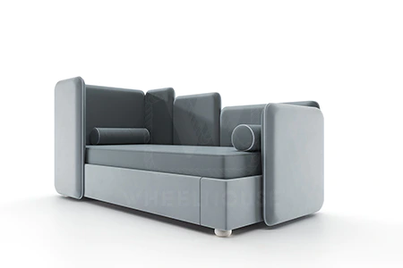 Детская / Подростковая / Взрослая односпальная кровать LEVEL-02 Forest-01