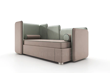 Детская / Подростковая / Взрослая односпальная кровать LEVEL-02 Mint Cap