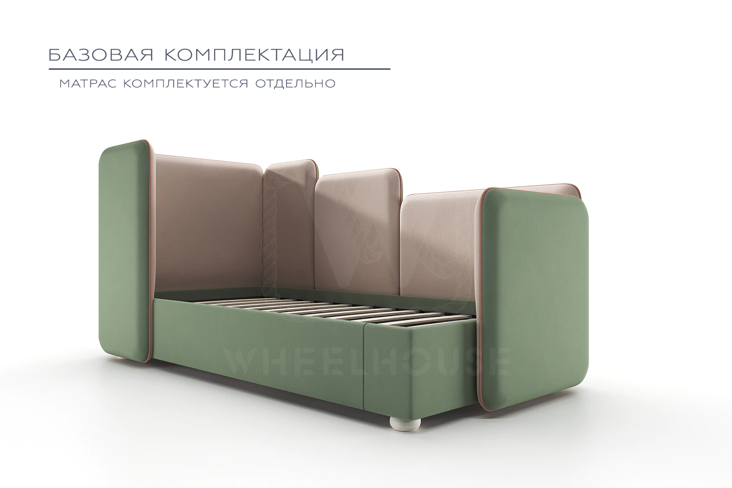 Детская / Подростковая / Взрослая односпальная кровать LEVEL-02