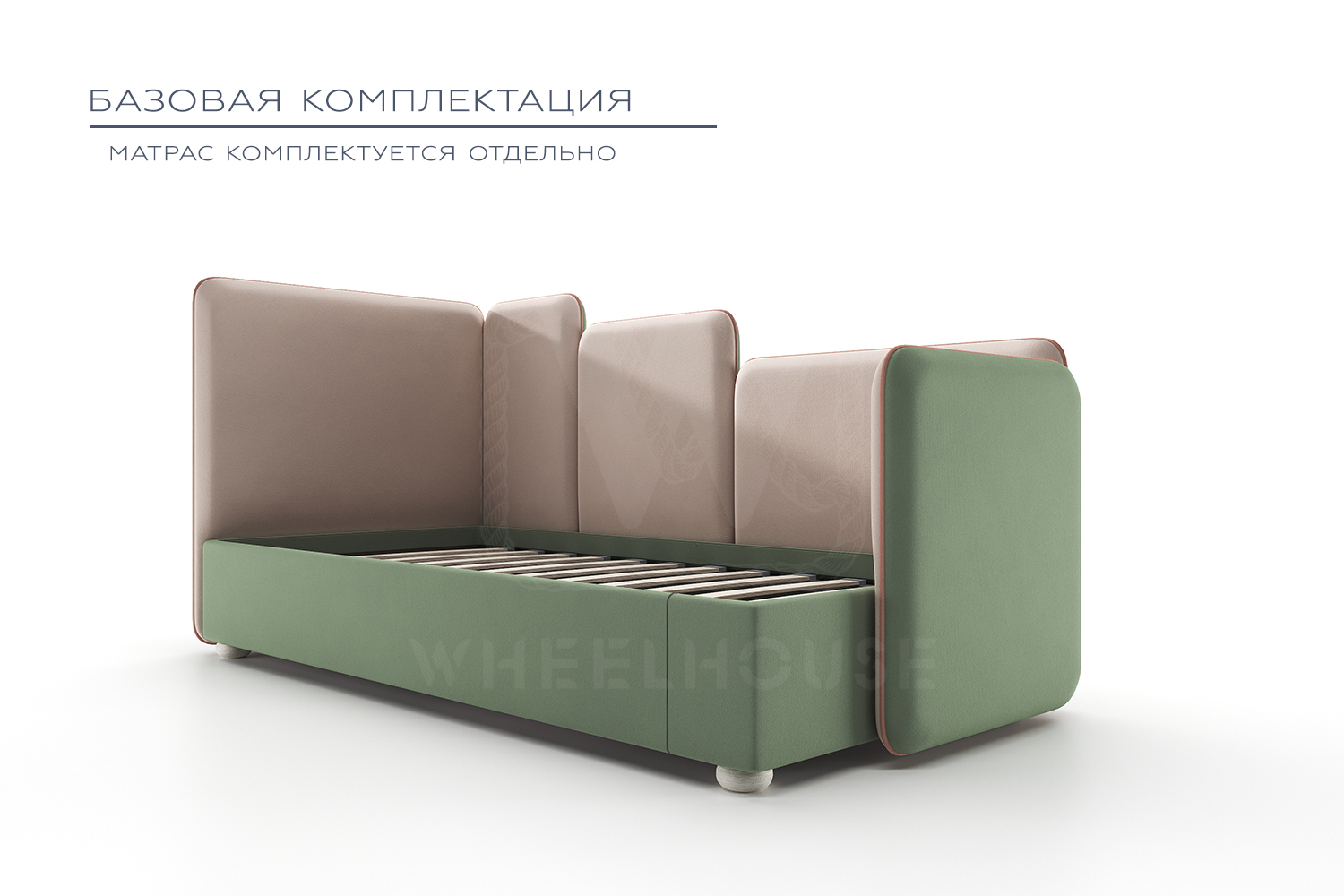 Детская / Подростковая / Взрослая односпальная кровать LEVEL-01