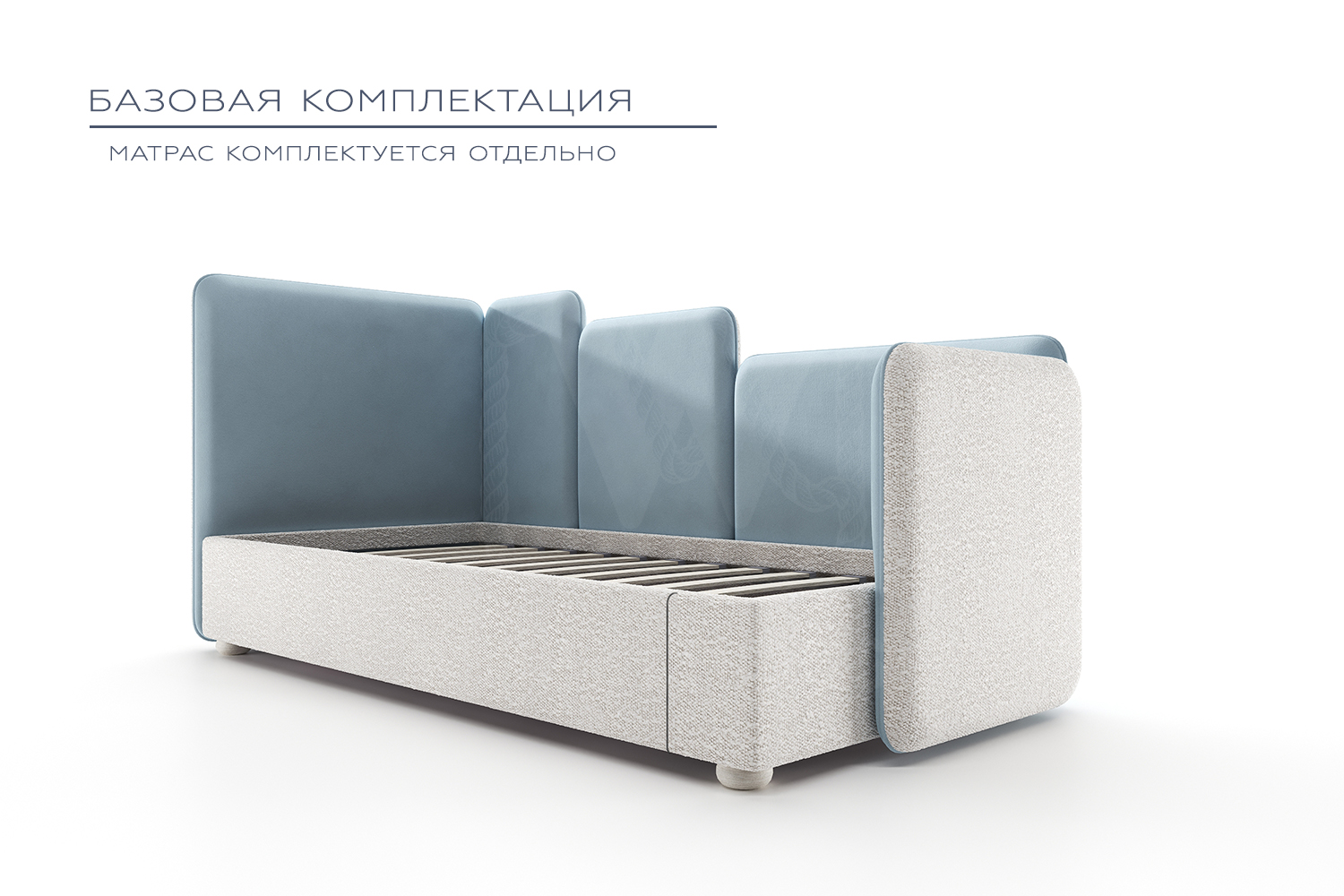 Детская / Подростковая / Взрослая односпальная кровать LEVEL-01